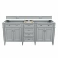 James Martin Vanities Brittany 72in Double Vanity Cabinet, Urban Gray 650-V72-UGR